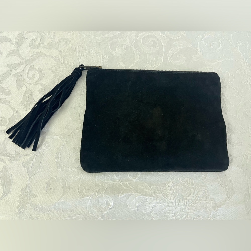 Black Suede Clutch